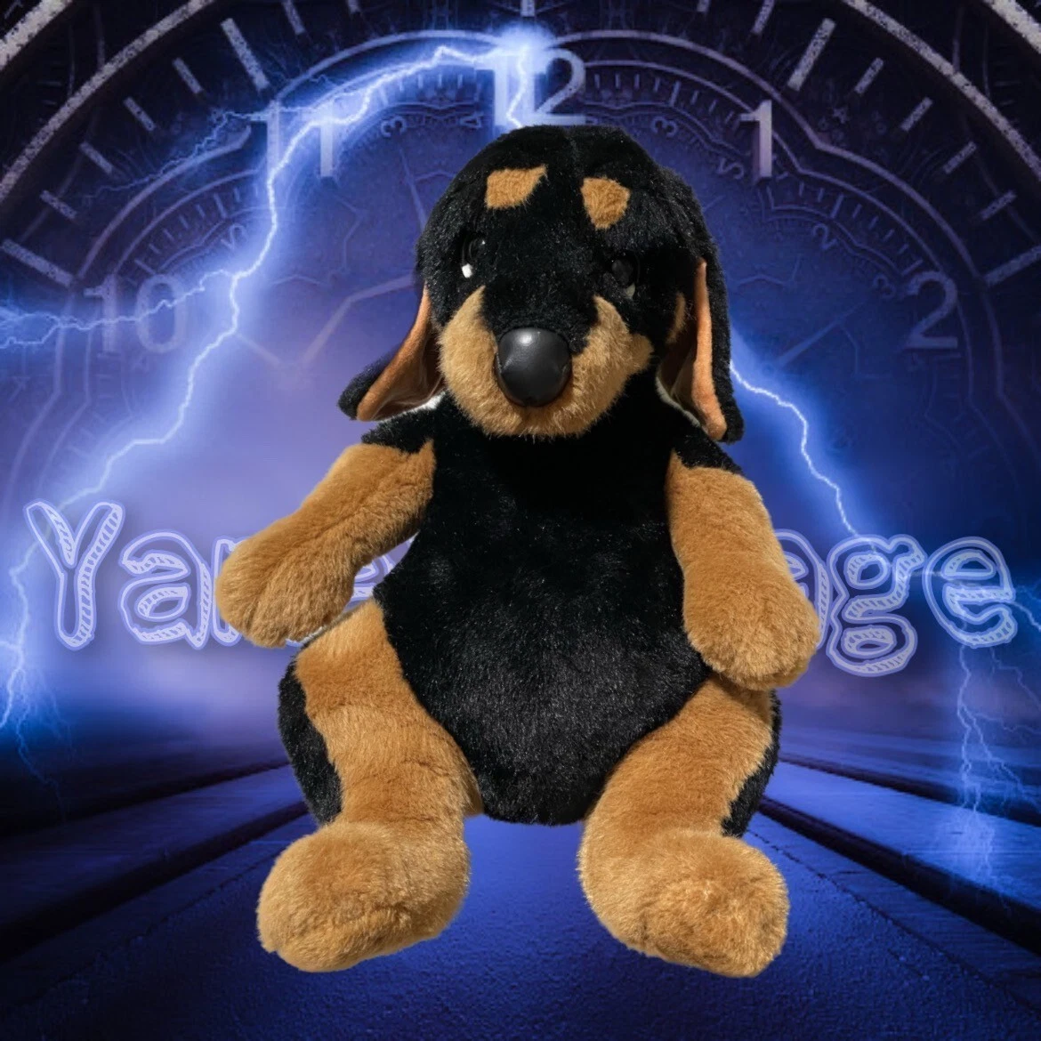 Life size doberman stuffed animal cheap