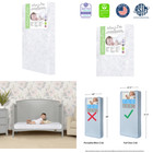 4" Full-Size Foam Crib & Toddler Mattress Waterproof |Greenguard Gold Certified
