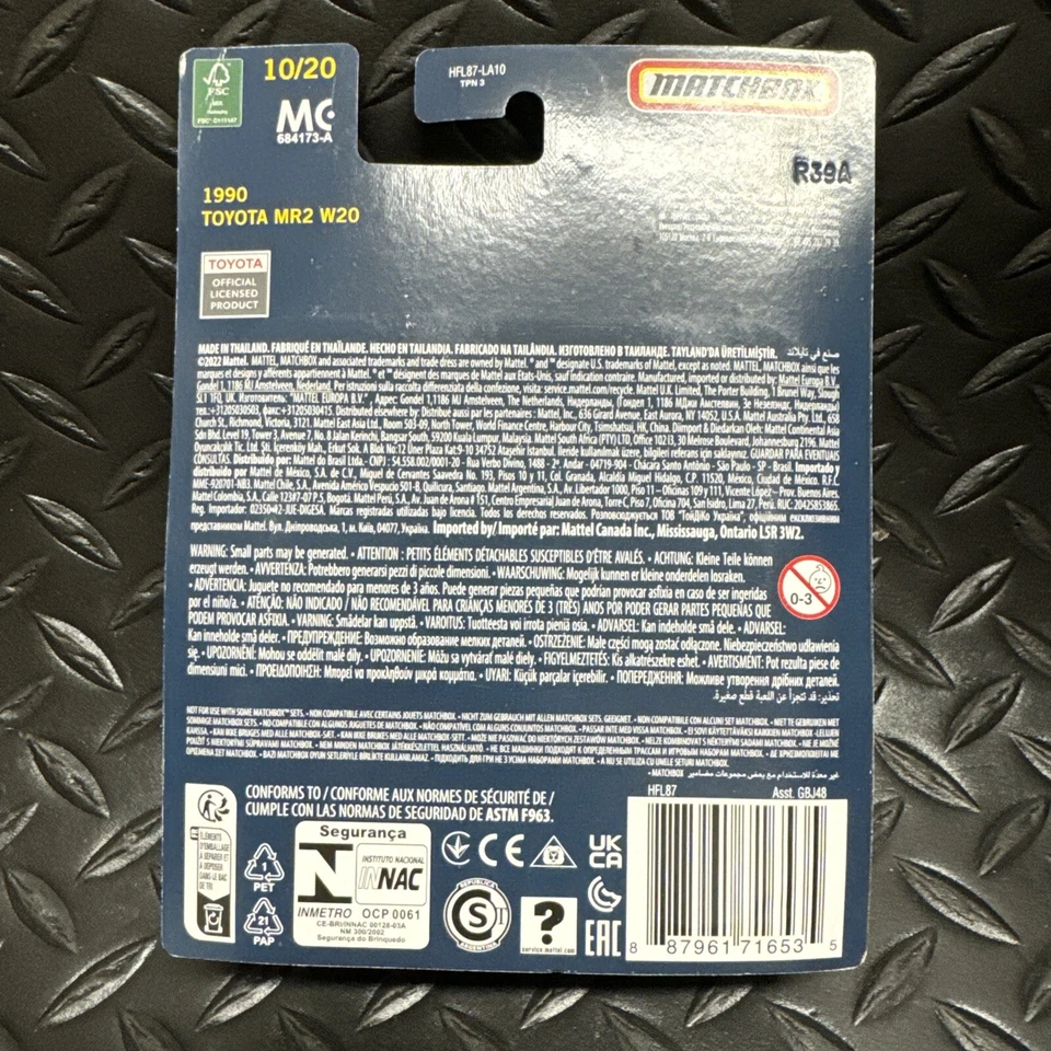 Toyota MR2 W20 1990 Matchbox Collectors rojo 2023 #10 nuevo (se ilumina) Foto 2 de 2