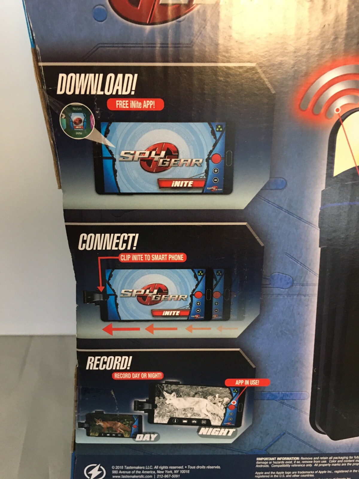 Spy Gear iNite Clipon Smart Phone Night Vision Camera Detective Gadget