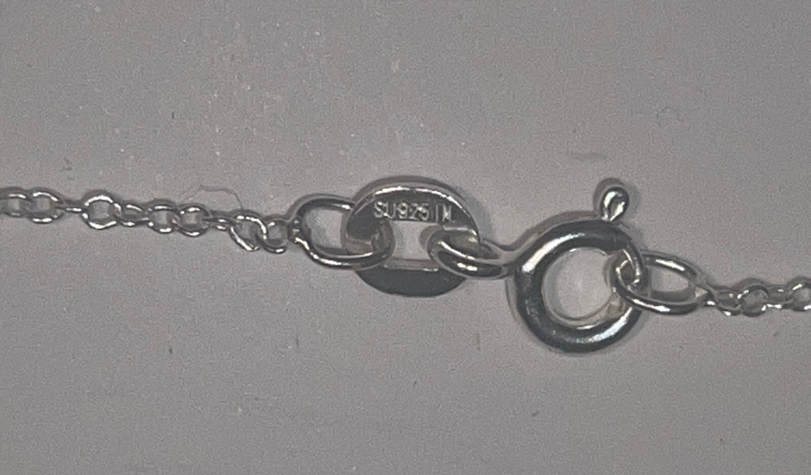 Solid Sterling Silver Diamond Chip JCM Thailand T… - image 6