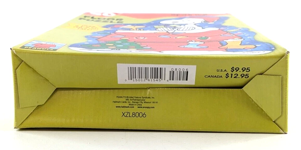 Vtg Springbok Snoopy Woodstock Doghouse Puzzle – 50 Pc Christmas 2.5' Wide - Image 2 of 3