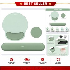 MOSISO Ergonomic Keyboard Mouse Wrist Rest Set Neoprene Memory Foam Green