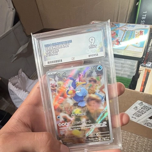 2024 Crimson Haze Cramorant Art Rare Holo #072 Japanese Graded ACE 9