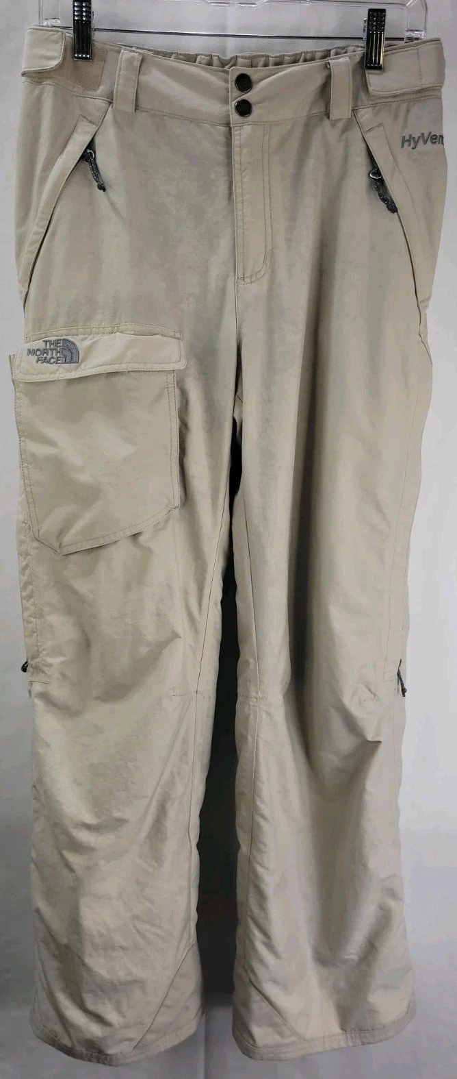 The North Face Pant Womens M Beige Hyvent Ski Snowboard Insulated Waterproof
