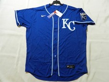 Authentic Kansas City Royals Flex Base Royal Blue KC Alternate Jersey 56 Reg$285