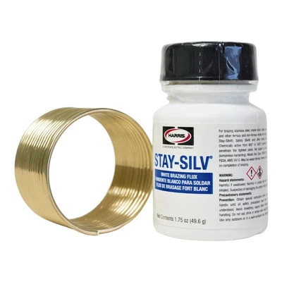 56KPOP Harris Safety-Silv 56 56% Silver Solder Brazing Alloy 1 Troy Ounce w/Flux