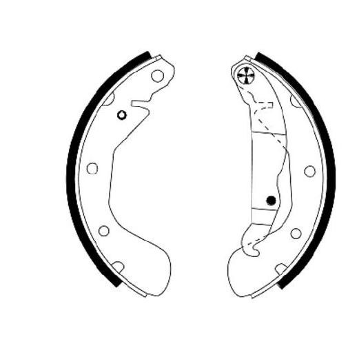 Bremsbackensatz Hinten FüR Chevrolet Nubira 1.4 1.6 1.8 2.0 05 Bis 11 Textar L44-image