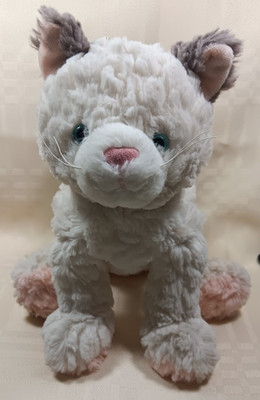 MARY MEYER Plush Soft Flip Flop BLUE-EYED CALICO KITTY CAT - 12'' by 9'' by 6''