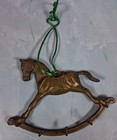 Vintage Solid Brass Rocking Horse Wall Hanger 5 Key Hole Key Rack Holder — photo 2