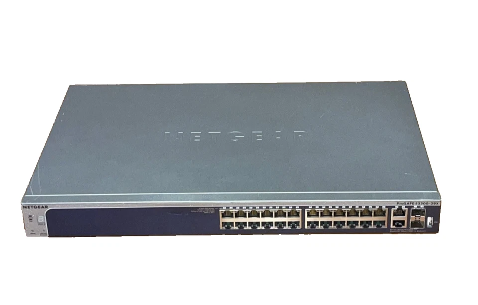 NetGear ProSafe S3300-28X , 24x GbE, 2x 10GbE+, 2x SFP+ Smart Switch GS728TX