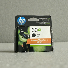 HP 60XL Single Ink Cartridge - Black -CC641WN 140 - Exp.11/23 01/26
