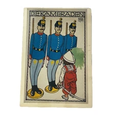 Postcard Josef Diveky, Die Kameraden, no. 500 Comrades Germany Modernist Nouveau