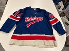 original circa mid 1970's LOUISVILLE BLADES hockey team GAME WORN DURENE JERSEY — photo 1