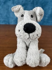 Russ Berrie Luv Pets SERGIO Gray Puppy Dog Bean Bag Plush Animal 5 RARE