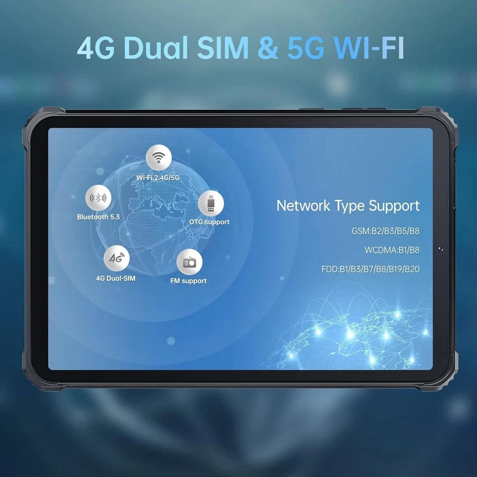 OUKITEL RT3 Outdoor Table 7GB+64GB 5150mAh Android12 16MP+8MP Tablets Octa-Core - Bild 3 von 4