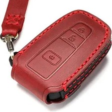 Car Key Fob Cover Case Compatible with Keyless Remote Control 20 Color: Bn-red
