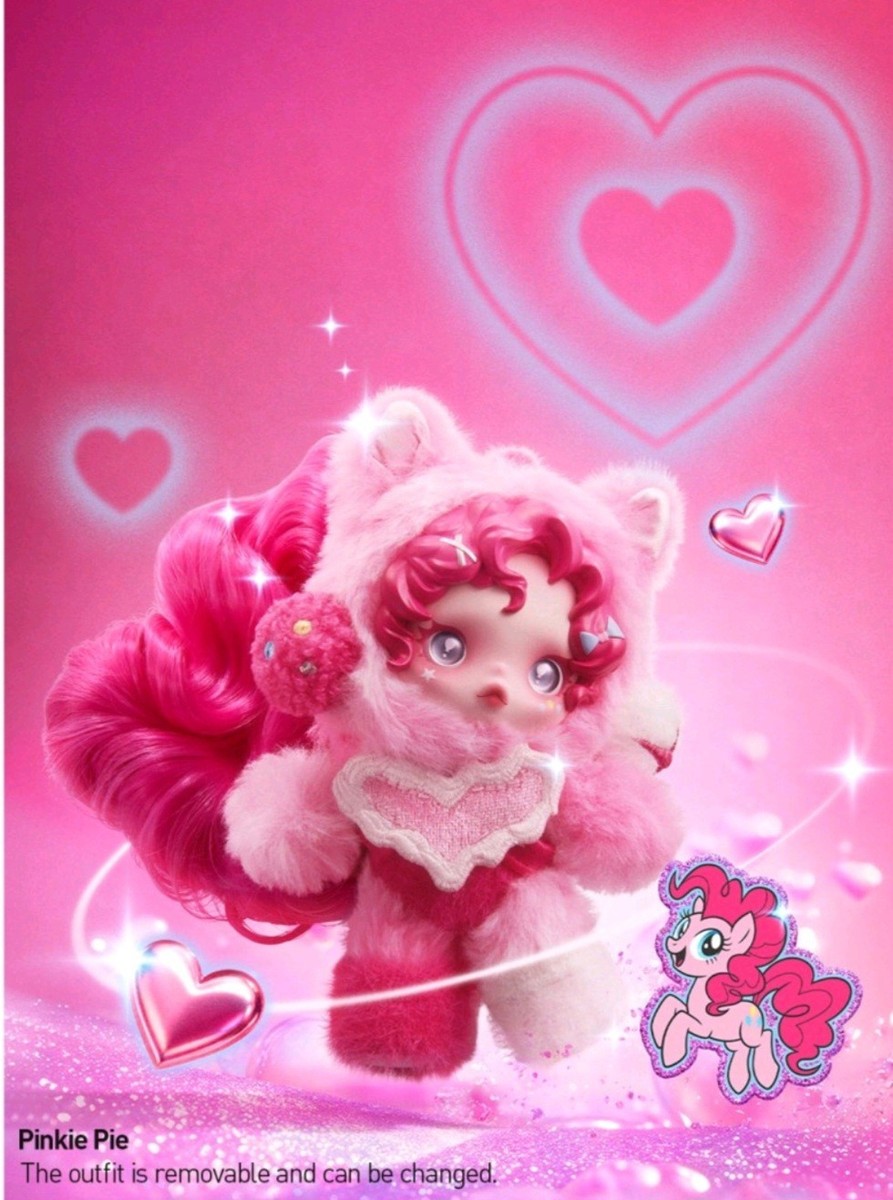 み♡　スカルパンダマイリトルポニーFluttershy＆Pinky pie Popmart Skullpanda - My Little Pony - PINKY PIE | eBay