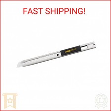 OLFA 9mm Stainless-Steel Utility Knife (SVR-2) - Multi-Purpose Retractable Preci