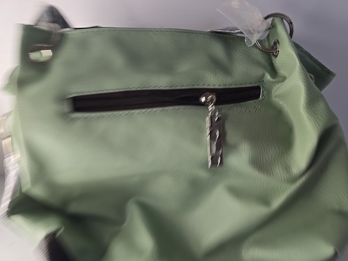 Bolso de mano Weidipolo tamaño mediano verde claro/marrón - Imagen 4 de 8