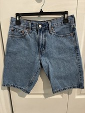 Levi's 405 Men s Blue Denim Bermuda Shorts Regular Fit 29W 5-Pocket