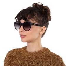 Gucci Grey Gradient Round Ladies Sunglasses GG0631S 001 56 GG0631S 001 56