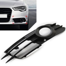 Front Bumper Fog Light Grille For Audi A6 C7 2012-2015 ABS Plastic Left Side UK