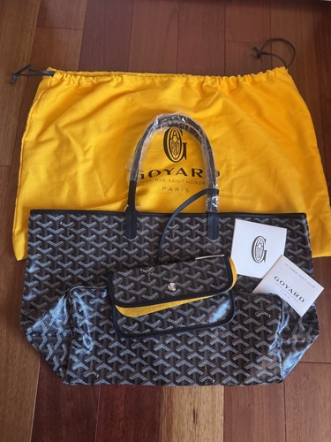 Goyard Saint Louis PM Shoulder Bag Classic Black New with Tags! PRISTINE