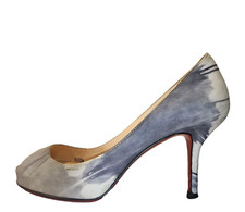 CHRISTIAN LOUBOUTIN Suede Printed Pumps 34 EU; 4 US  Great - COA Included