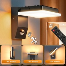 32W Outdoor LED Wall Light with Motion Senor & Remote Dusk to Dawn Lighting IP65
