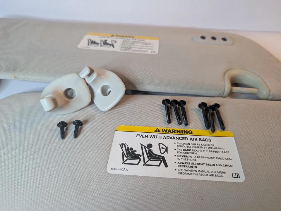 08-16 Dodge Grand Caravan Chrysler Town & Country Juego de parasol par bronceado OEM Foto 2 de 4