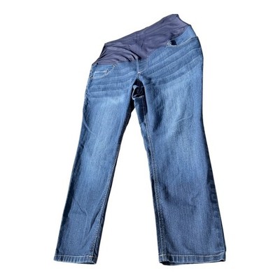 Classic Great Expectations Maternity Jeans Straight Leg XL/XG Blue Denim