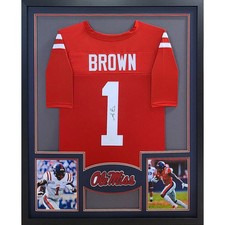 A.J. Brown Signed Framed Jersey JSA Autographed Ole Miss Rebels