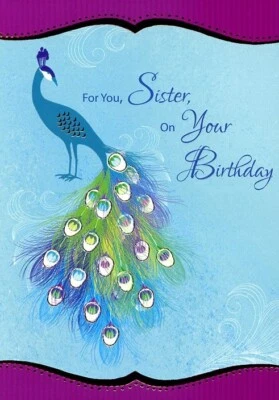 SPECIAL THOUGHTS For You Sister, on Your Birthday - Birthday Greeting Card - 1445