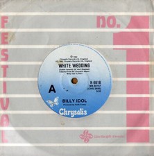 Billy Idol ‎– White Wedding / Dead on Arrival - 1983 CHRYSALIS Oz,  7
