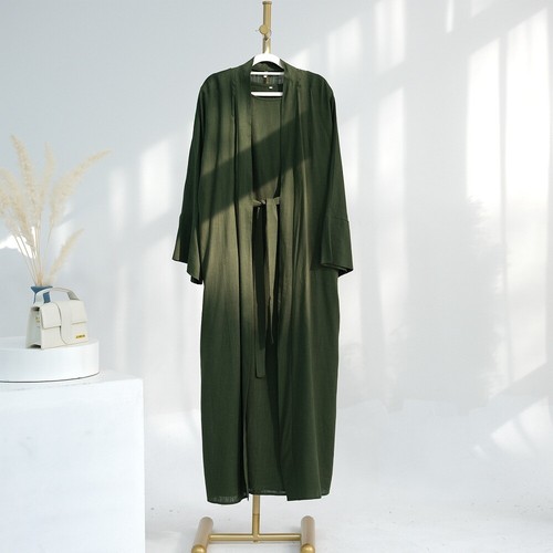 Vestido largo abierto Abaya musulmán para mujer cárdigan caftán kimono noche graduación vestido árabe - Imagen 31 de 140