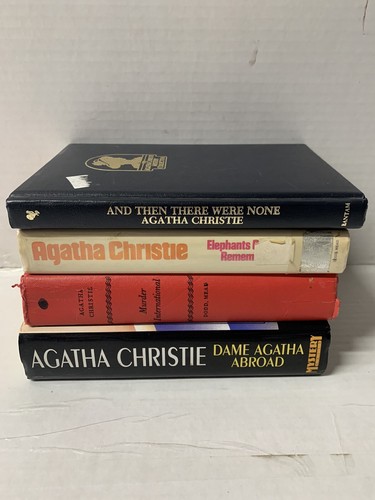 (x4)-Agatha Christie Mystery HCDJ Elephants Can Remember Murder International… - Picture 3 of 3
