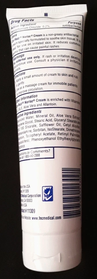 Creme Norisc antibacteriano para cuidados com a pele Ca-Rezz 9,7 oz 4 pacotes novo lacrado validade 5/23 - Imagem 4 de 4