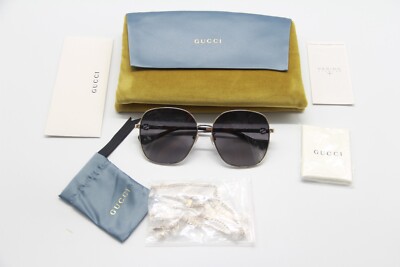 NEW GUCCI GG1089SA 001 WOMEN GOLD SUNGLASSES GUCCI + GOLD  display picture 1