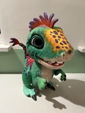 FurReal Friends Dinosaur Plush Toy Munchin Rex Electronic Interactive Works 12"