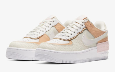 Nike Air Force 1 Shadow SE W Spruce Aura Beige UK 9,5 US 10,5 12 CK3172-002 Neu