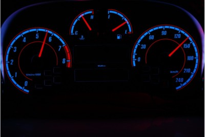 Fiat Punto 2 design 1 glow gauge plasma dials tachoscheibe glow shift indicators