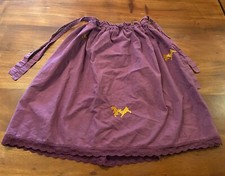 YellowPelota Girls Purple Pull On Stretch Waist Tie Embroidered Skirt Sz 10Y
