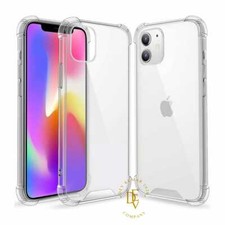 Custodia per iPhone 16 13 XR 11 12 Pro Max 17 Pro Gel Trasparente Antiurto Silicone