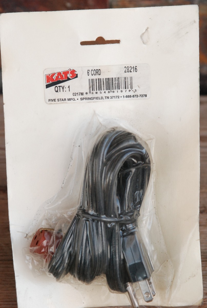 Five Star Kats Engine Block Heater Replacement Cord 28216 Black 6u0026#039; 6FT  | eBay