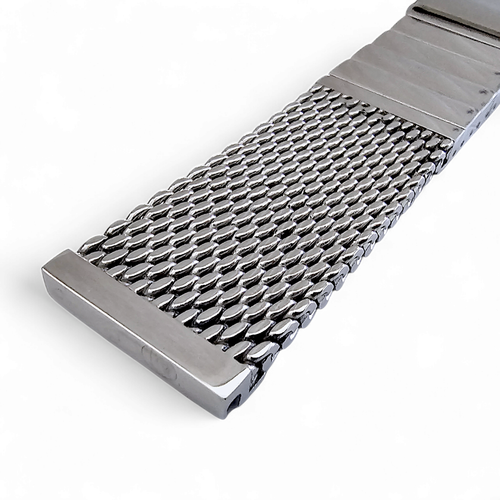 Shark Mesh Premium 5mm Thick Bracelet 316L Stainless Steel Watch Strap 20mm 22mm - Picture 6 of 36