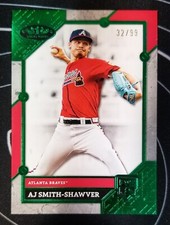 2024 Topps Tier One Green Foil #90 AJ Smith-Shawver RC 32/99 Atlanta Braves
