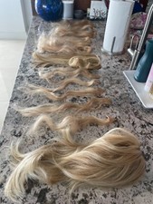 10 PC REMY BLONDE HUMAN HAIR KIT