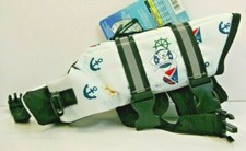 Paws Aboard Dog Life Jacket X-Small Nautical Designer 7-15 Pounds