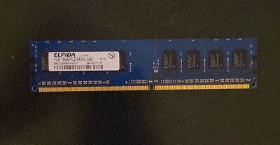ELPIDA EBE10UE8AFFA-8G-F 1GB DIMM MODULE (A/N EBE10UE8AFFA-8G-F) Used